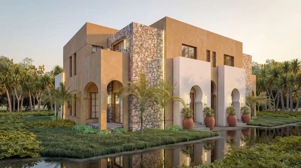 Villa with valley view