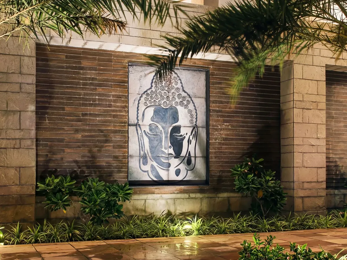 The Buddha mural at the Bodhi Banquet