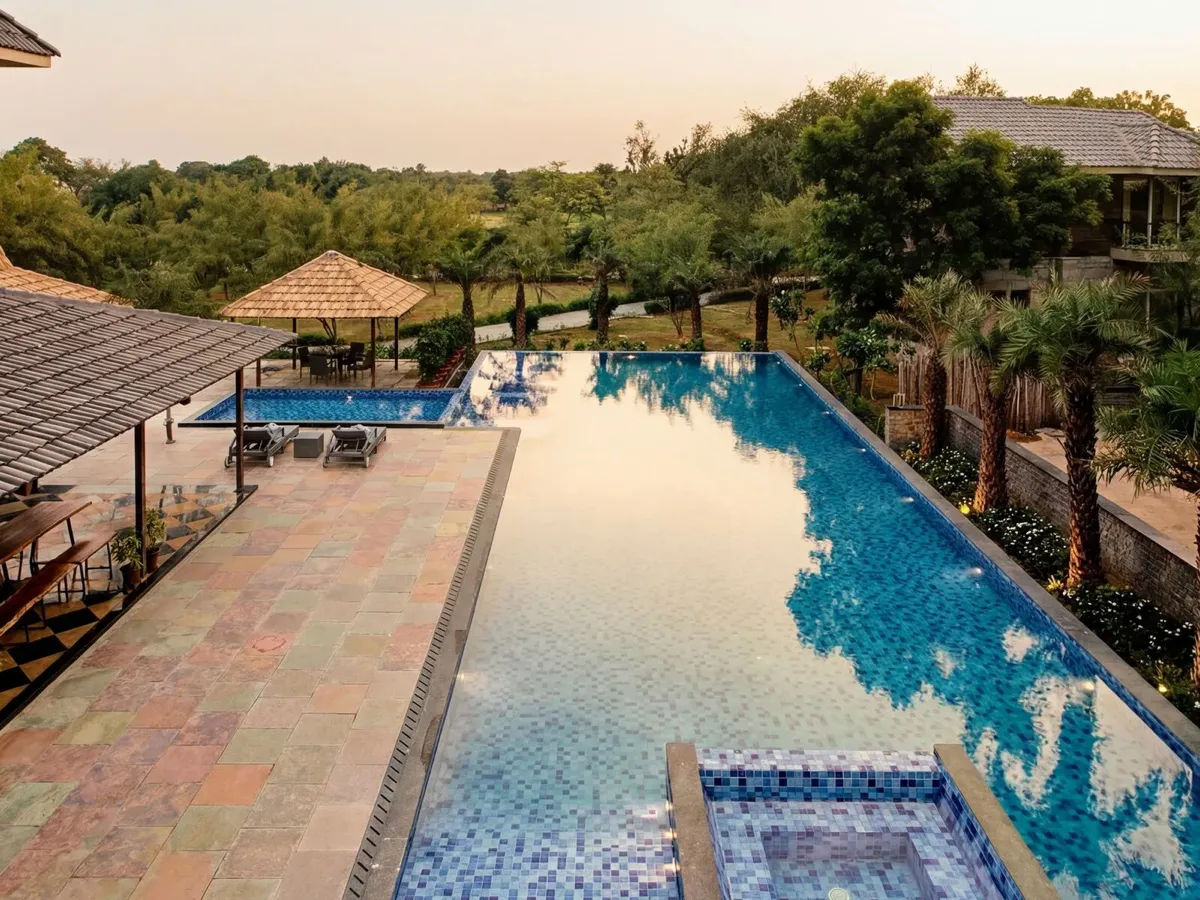 Main pool at Samskara Jaipur